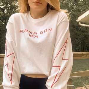 Alpha Gamma Delta Retro Longsleeve